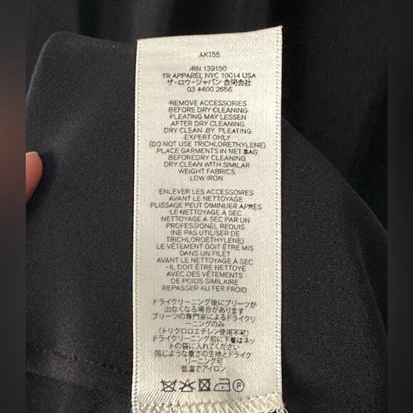 The Row Hania Belted Ruffled Crinkled-chiffon Gown in Black size XS / S - Picture 9 of 14